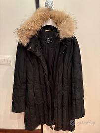 Piumino lungo nero Ten Yards tg.42