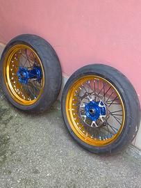 Cerchi motard + impianto frenante ktm husq gas gas