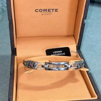Braccialetto acciaio/legno by COMETE Gioielli