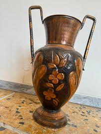 Vaso, Anfora portaombrelli in rame vintage H 62cm