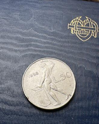Moneta 50 Lira dal 1956 Rara