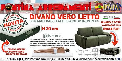 Divano letto 3 posti