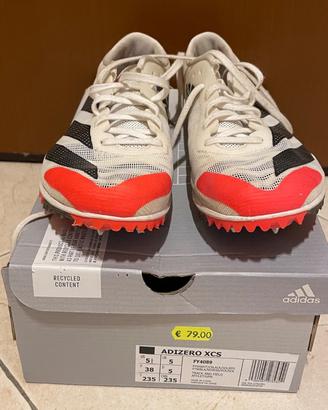 Scarpe Adidas da atletica chiodate n. 38