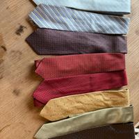 8 cravatte sartoriali in seta