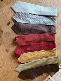 8 cravatte sartoriali in seta