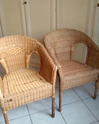 Poltroncine in vimini