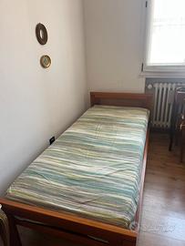 SGOMBERO Letto singolo in legno + rete