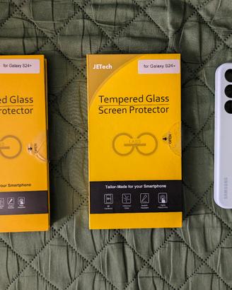 4 Pellicole e Cover originale - Samsung S24+