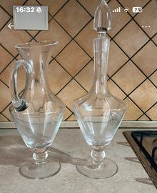 Caraffa e brocca il vetro
