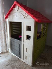 Casetta giochi per bambini con cucina e accessori