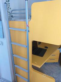 Letto a castello Doimo + scrivania + cassettiera