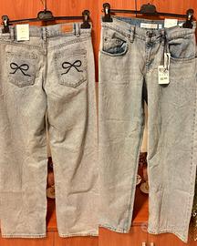 👖 JEANS SUBDUED LOW WAIST CON FIOCCHI: NUOVI & -9€