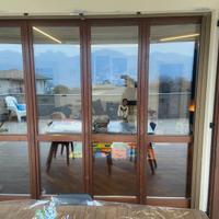 Infisso, porta finestra in Legno a 4 ante