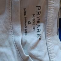 set N3 magliette bianche XL manica corta