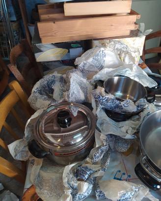 set pentole Lagostina thermoplan 18/10