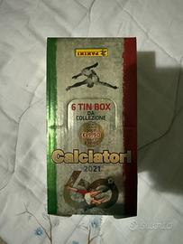 Set completo tin box calciatori panini 20/21