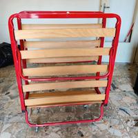 Rete letto singolo pieghevole permaflex