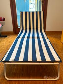 Lettino da sole imbottito