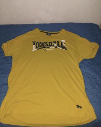 maglietta uomo gialla Lonsdale taglia L