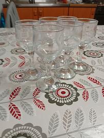 6 bicchieri da grappa