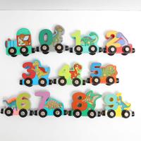 Trenino Legno Magnetico Giocattolo con Dinosauri