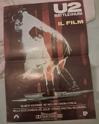 Locandina Originale 1988 U2 RATTLE AND HUM Il Film