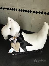 Fermaporta fatto a mano cane scottish terrier