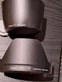 Paraluce Canon originali EW-78E e ET 60