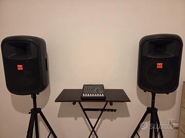 SET dj casse attive FBT Jolly 12ra + Mackie ProFX8