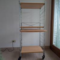 Mobile porta pc colonna attrezzata porta pc legno