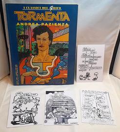 Andrea Pazienza TORMENTA 1992 + 4 CARTOLINE GRATIS