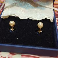 orecchini  argento con perla