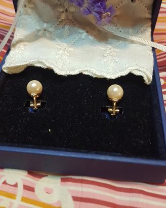 orecchini  argento con perla