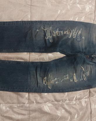 Jeans Cycle uomo strappati blu