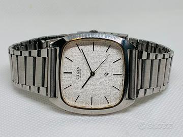 Raro Japan Citizen Quartz quadrante legno betulla