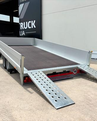 CARRELLO RIMORCHIO CON SPONDE 2500 KG