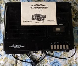 TV - RADIO CASSETTE PORTATILE (da collezionismo)