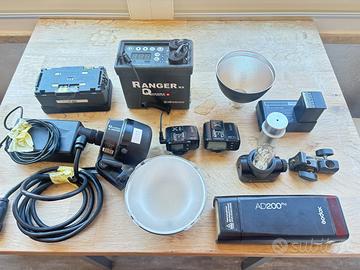 Godox ad200pro+x1T+x1R + Elinchrom Quadra Litio