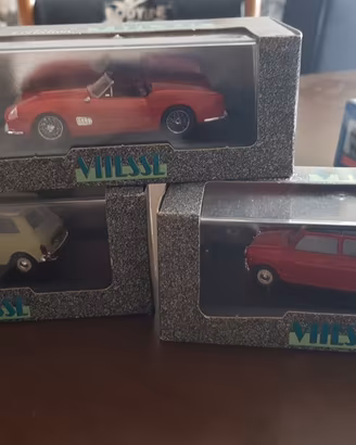 3 modellini vitesse vintage con scatola