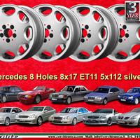 4 pz cerchi Mercedes 8 Holes 8x17 ET34 5x112