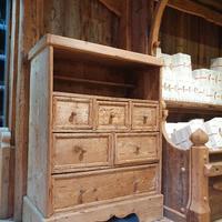 Credenza a cassetti legno antico