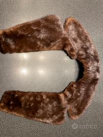 Collo sagomato vintage visone per cappotti