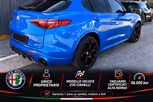 Stelvio veloce 22 unico propr 210cv KM ORIGINALI