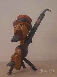 Vecchia pipa artistica in legno