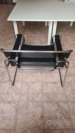 Poltrona vintage Knoll in cuoio