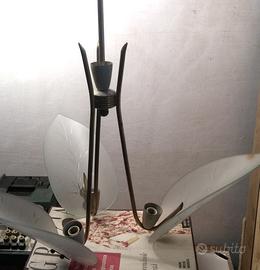Vintage Lampadario anni 60 a 3 Foglie a Savona