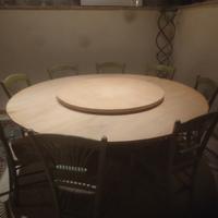 tavolo con centro girevole