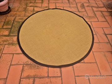 Tappeto rotondo in juta