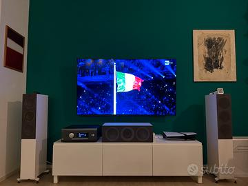 KEF R5 white gloss (coppia) + KEF R2C white gloss