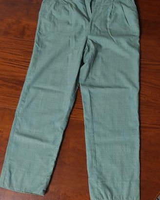 Pantaloni uomo in pura lana vergine sfoferati